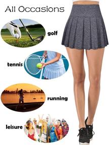 img 2 attached to 🎾 Cestyle Women Tennis Skirts: Versatile Pleated Skorts with Built-in Shorts for Athletes