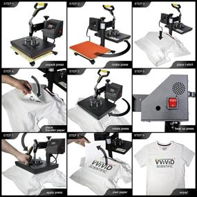 img 1 attached to 👕 Enhance Your Garment Printing with the VViViD Digital Heat Press 10"x12" Flat Garment Sublimation Machine