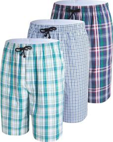 img 4 attached to Men's JINSHI Pajama Shorts with Pockets - Comfortable Sleep & Lounge Wear