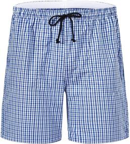 img 2 attached to Men's JINSHI Pajama Shorts with Pockets - Comfortable Sleep & Lounge Wear