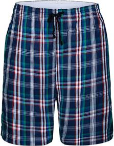 img 1 attached to Men's JINSHI Pajama Shorts with Pockets - Comfortable Sleep & Lounge Wear