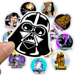 img 1 attached to 🌟 MAXSNOW Waterproof Star Wars Film Theme Stickers for Laptop, Water Bottle, Luggage, Snowboard, Bicycle, Skateboard | Aesthetic Decals for Kids, Teens, Adults