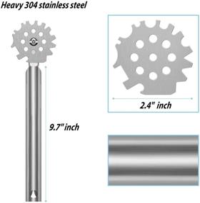 img 3 attached to GASPRO Stainless Scraper Non Bristles Cleaning