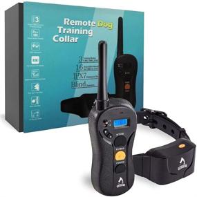 img 4 attached to 🐶 Advanced PATPET Dog Training Collar with Shock & No Shock Options - Remote, Waterproof & Rechargeable - 3 Training Modes - Beep, Vibration - 16 Stimulation Levels - Range up to 1970 Feet - Suitable for Small, Medium & Large Dogs