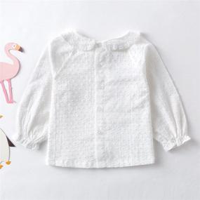 img 2 attached to Curipeer Little Floral Blouse Toddler Girls' Clothing and Tops, Tees & Blouses