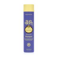 🌞 sun bum blonde shampoo: uv protection and cruelty-free color enhancing hair wash for blondes (10 oz) logo