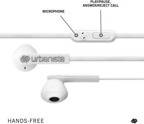 img 3 attached to 🎧 Urbanista San Francisco Dynamic Ear-Pods with Call-Handling, Microphone, and 3.5mm Stereo Input - Fluffy Cloud