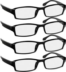 img 4 attached to TruVision Readers' 9501HP Comfort Spring Hinges Reading Glasses - Ideal for Men and Women
