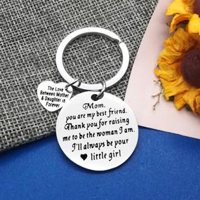 img 1 attached to 💕 Daughter Keychain: A Perfect Gift for Her Wedding and Christmas, Symbolizing Appreciation