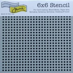 img 2 attached to 🎨 Crafters Workshop Mixed Media Stencils Set for Arts, Card Making, Scrapbooking - Dots, Bubble, Polka Dot, Grid Stencil - 6 Inch x 6 Inch Templates - Small and Large Circle Pattern