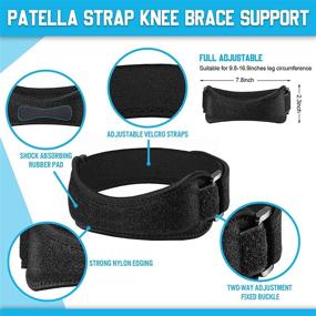 img 3 attached to Patellar Adjustable Stabilizer Volleyball Basketball