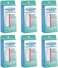 img 4 attached to 🦷 Dental Floss with Threader and Thick Proxy Brush for Daily Care of Periodontal Disease and Gum Health - Orthodontic Flossers for Braces and Teeth, Periodontal Floss by ProxySoft, Pack of 6