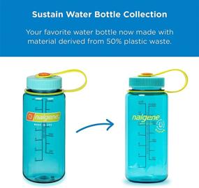 img 3 attached to 🌍 Nalgene Sustain Tritan BPA-Free Water Bottle: Eco-Friendly 16 OZ Wide Mouth, Crafted from 50% Recycled Plastic Waste