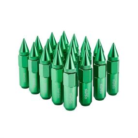 img 2 attached to 🔧 Brand New 20PCS M12X1.5 Racing Wheel Lug Nuts with Socket Key for Honda Green - OSIAS