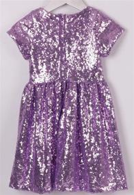 img 1 attached to 🎀 Fuchsia Sequins Birthday and Christmas Clothing for Girls - HXCMall Collection