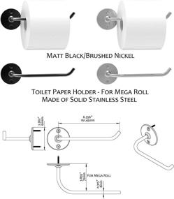 img 1 attached to 🛁 SAFETY+BEAUTY 4-Piece Bath Hardware Kit: Stainless Steel Rust Proof, Brushed Nickel