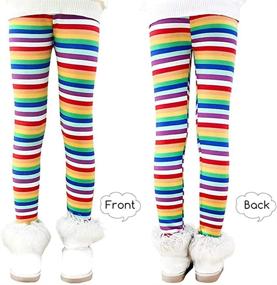 img 2 attached to 🔥 Warm and Cozy: Toddler Girls' Winter Fleece-Lined Christmas Leggings Tights