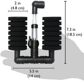 img 1 attached to 🐠 SunGrow Underwater Corner Aquarium Filter: Ideal for Tropical Fish, Breeder Aquarium, Slow Current; Perfect for Fry, Small Fish - A Must-Have for Aquarium Hobbyists