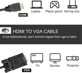 img 3 attached to 6Ft Bidirectional Monitor Compatible Computer