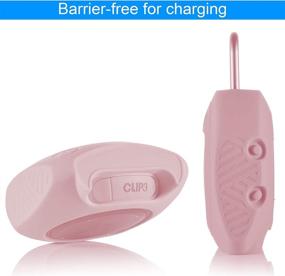 img 3 attached to TXEsign Protective Silicone Stand Up Case For JBL Clip 3 Waterproof Portable Bluetooth Speaker (Pink)