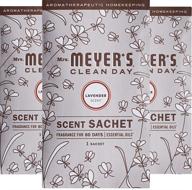 🌸 mrs. meyer's clean day lavender air freshener scent sachets - ideal for locker, car, closet, and gym bag - pack of 3 logo