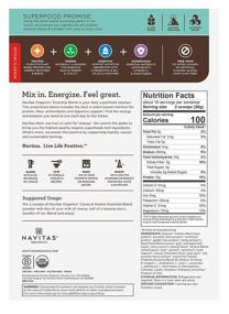 img 3 attached to Навитас Органикс Суперфуд Смузи Гринс