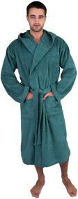 img 2 attached to 🛀 TowelSelections Turkish Cotton Hooded Bathrobe: Premium Men's Clothing for Ultimate Comfort