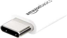 img 2 attached to Amazon Basics Micro USB (Female) To USB-C (Male) Adapter - White