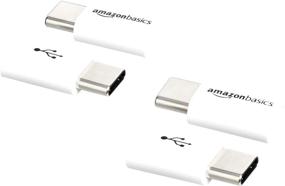 img 4 attached to Amazon Basics Micro USB (Female) To USB-C (Male) Adapter - White