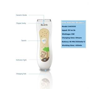 img 3 attached to 👶 Клиперы для волос Birmirth для младенцев: водонепроницаемый набор аккумуляторных триммеров для детей, малышей, мужчин и женщин - беспроводные, тихие и удобные в использовании
