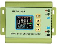 enhanced akozon solar charge controller: lcd display mppt solar panel controller for lithium battery optimization logo