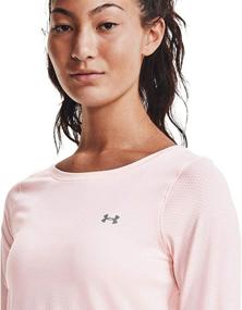 img 2 attached to 🔥 Stay Cool and Protected: Under Armour Women's HeatGear Long Sleeve T-Shirt