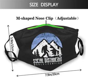 img 3 attached to Distancing Cham Pion Face_Mask Activated Replaceable Outdoor Recreation and Climbing