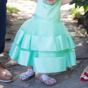 img 3 attached to 👗 Adorable KLFFLGID Baby Girl Bowknot Pageant Dresses: Perfect for Wedding Parties and Special Occasions