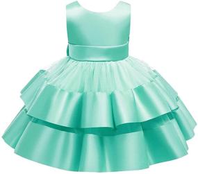 img 1 attached to 👗 Adorable KLFFLGID Baby Girl Bowknot Pageant Dresses: Perfect for Wedding Parties and Special Occasions