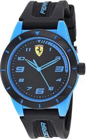 img 4 attached to Ferrari RedRev Quartz Silicone Casual Boys' Watches