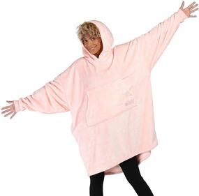 img 3 attached to 🦈 The Comfy Dream: Oversized Microfiber Wearable Blanket for All Sizes - Shark Tank Success