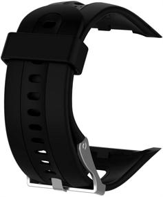 img 2 attached to 🏃 QGHXO Replacement Band for Garmin Forerunner 10/15 – Soft Silicone Watch Strap for GPS Watch