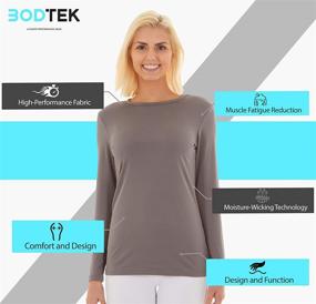 img 3 attached to Bodtek Womens Thermal Underwear Baselayer Women's Clothing in Lingerie, Sleep & Lounge