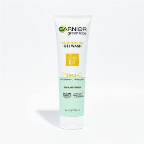 img 4 attached to 🍍 Garnier SkinActive Green Labs Brightening Gel Washable Cleanser: Vitamin C-infused Solution for Dull and Uneven Skin - Pinea-C, Pineapple, 13.2 Fl Oz