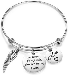 img 4 attached to FEELMEM Memorial Adjustable Wing Charm Sympathy Girls' Jewelry
