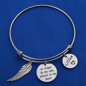 img 2 attached to FEELMEM Memorial Adjustable Wing Charm Sympathy Girls' Jewelry