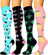 🧦 hltpro compression socks (4 pairs) - ultimate support for women & men: running, travel, athletic, nurse, medical logo