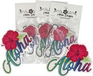 aloha designs hibiscus freshener decorative interior accessories logo