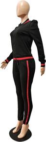 img 1 attached to Akmipoem Casual Sleeve Tracksuits Outfits Sports & Fitness