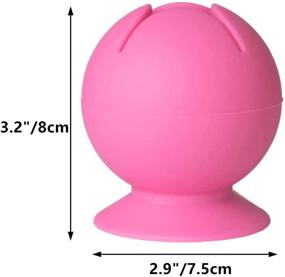img 2 attached to Efficient 2 Pcs Silicone Craft Vinyl Weeding Scrap Collector: Suctioned Holder for Heat Transfer Vinyl, HTV Crafting Adhesive Paper Sheets (Pink Green)