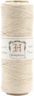 🧵 hemptique 100% natural hemp cord single spool - crafters' top choice for jewelry making, macramé, scrapbooking & more - 205ft ~ 62.5m hemp string spool - .5mm cord thread - natural logo