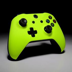 img 1 attached to 🎮 Liven up Your Xbox One Controller with eXtremeRate Soft Touch Lime Yellow Front Housing Shell Faceplate