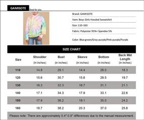 img 1 attached to 👕 Vibrant Tie Dye Sweatshirts for Unisex Kids with Hood and Kangaroo Pocket - GAMISOTE