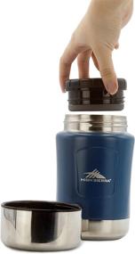 img 1 attached to High Sierra HS1660, 17 oz Food Thermos: Insulated Stainless Steel, 12 Hours Warmth, Leakproof Lid & Serving Bowl, Easy Cleaning - Midnight Blue